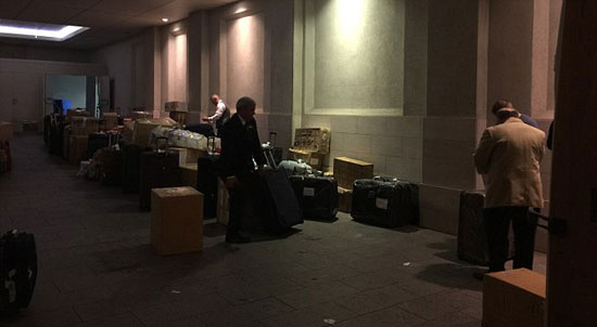 حقائب أمير قطر تملأ لوبى الفندق -اليوم السابع -7 -2015