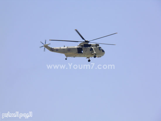 طائرة هليكوبتر استعدادا للاحتفال بافتتاح القناة -اليوم السابع -7 -2015