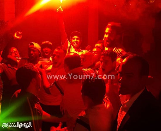 لاعبو الزمالك يحتفلون بالدرع -اليوم السابع -7 -2015