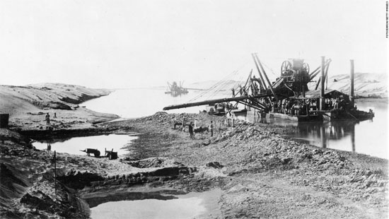 بدء حفر قناة السويس عام 1859 -اليوم السابع -7 -2015