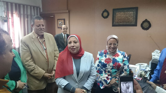 نادية مبروك رئيس الاذاعة مع دكتورة لمياء محمود -اليوم السابع -7 -2015