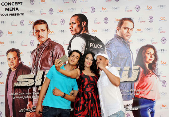  سيلفى الإعلامية والموزعة السينمائية سهام الفايضى -اليوم السابع -7 -2015