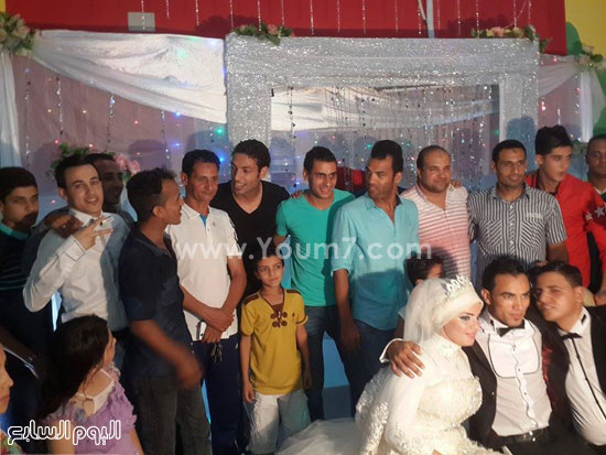 نجوم المقاصة فى حفل زفاف شقيقة زميلهم -اليوم السابع -7 -2015