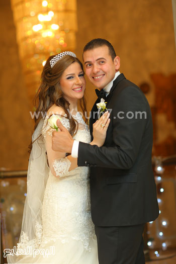	العروسان سمر مرزبان ومحمد عبد اللاه -اليوم السابع -7 -2015