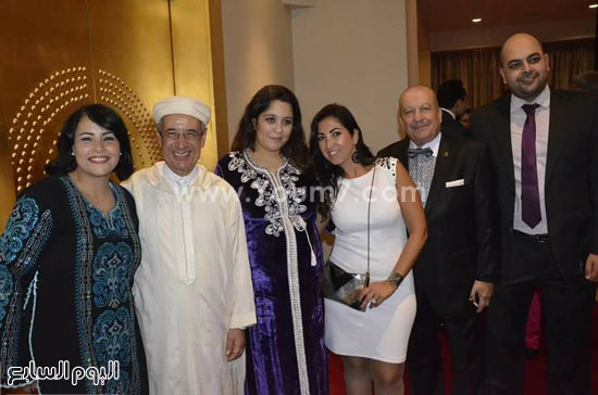 السفير المغربى مع المدعوين -اليوم السابع -7 -2015