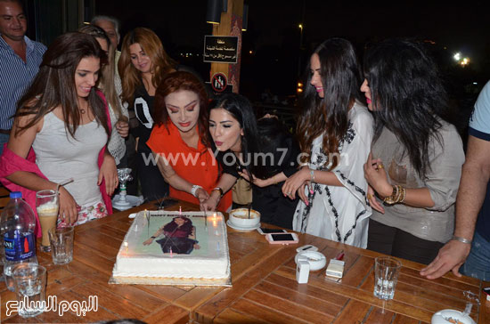 نبيله عبيد تحتفل بعيد ميلاد أميرة هانى  -اليوم السابع -7 -2015
