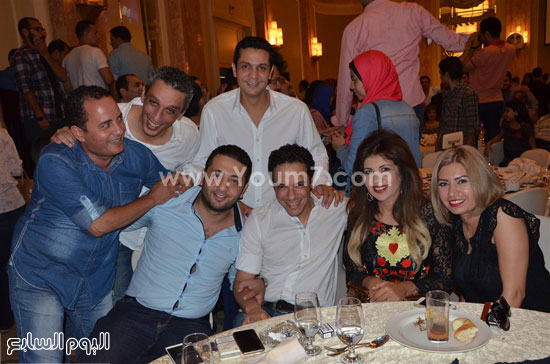  بوسى شلبى وأحمد الهوارى وشيماء السباعى وعدد من الحضور -اليوم السابع -7 -2015