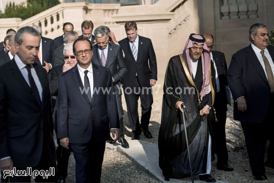 سعود الفيصل والرئيس الفرنسى فرنسوا هولاند -اليوم السابع -7 -2015