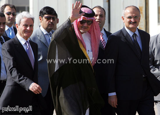 سعود الفيصل مع فوزى صلوخ وزير الخارجية اللبنانى الأسبق -اليوم السابع -7 -2015