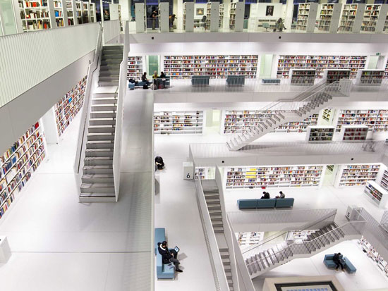 مكتبة شتوتغارت في شتوتجارت بألمانيا -اليوم السابع -7 -2015