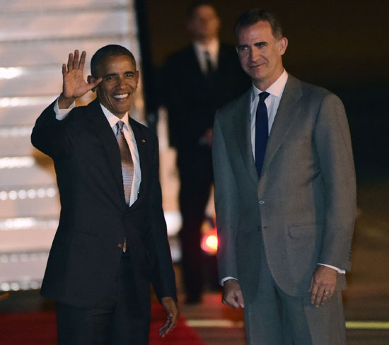 أوباما يصل إلى اسبانيا فى زيارة رسمية (4)