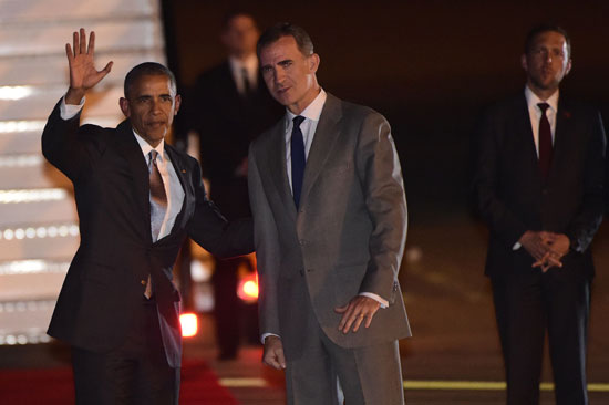 أوباما يصل إلى اسبانيا فى زيارة رسمية (10)