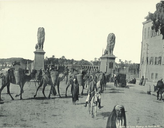 صورة لكوبرى قصر النيل فى 1890