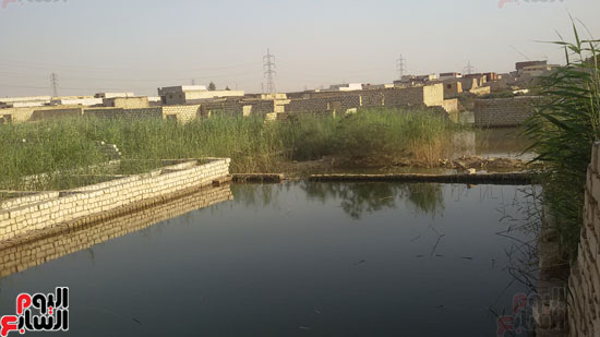 قرية الأمل وعزبة مبارك تغرق فى مياه الصرف الصناعى (1)