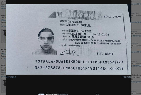 محمد بوهلال منفذ هجوم مدينة نيس الفرنسية (1)