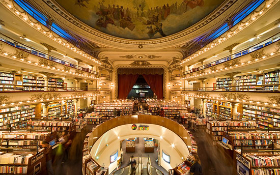 مسرح عمره 100 عام يتحول إلى مكتبة رائعة بمدينة بوينس أيرس فى الأرجنتين (6)