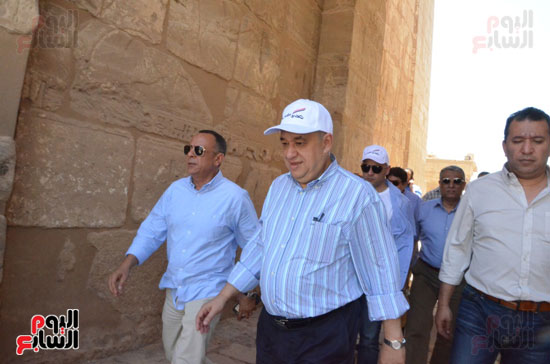وزير السياحة يزور مقبرة توت عنخ آمون غرب الأقصر (3)