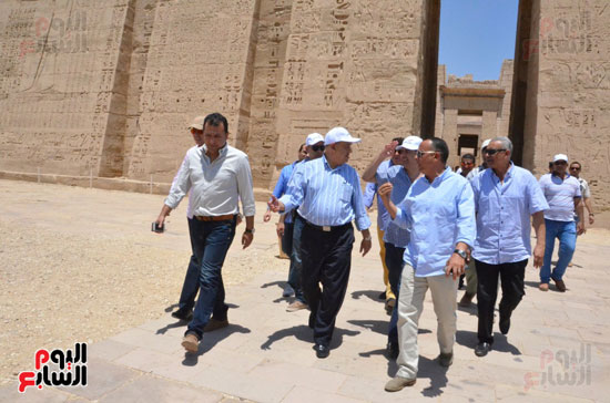 وزير السياحة يزور مقبرة توت عنخ آمون غرب الأقصر (4)