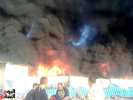 حريق معرض المنتجات السورية بالمنصورة (3)