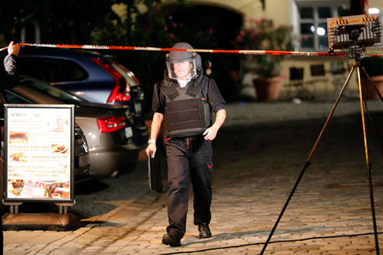 الشرطة الألمانية، حزام أمني ، موقع إنفجار، بافاريا (5)
