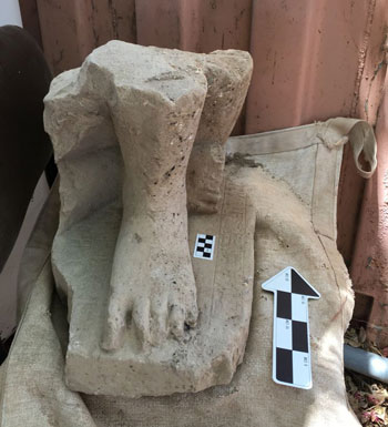 إسرائيل تعثر على تمثال فرعونى مصرى (2)