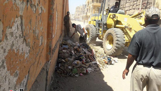 حملة نظافة ورفع قمامة من شوارع مدينة الأقصر (5)