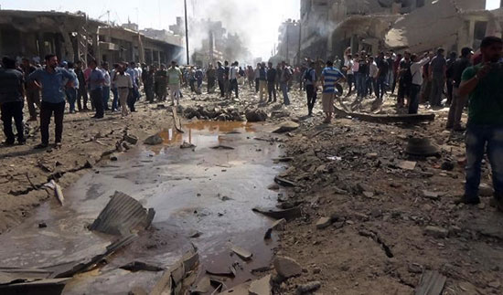 أنفجار بالقرب من مقر القوات الكردية فى سوريا  (2)