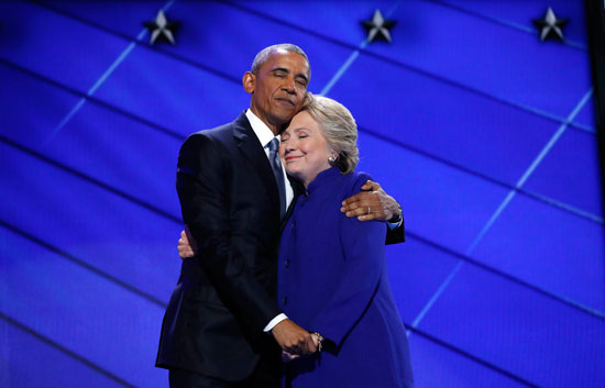 0-(7)أوباما يؤيد هيلارى كلينتون ويطالب الديمقراطيين بالدفع بها إلى رئاسة أمريكا