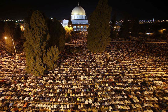 400 ألف مصلى فى المسجد الأقصى ليلة 27 رمضان (1)
