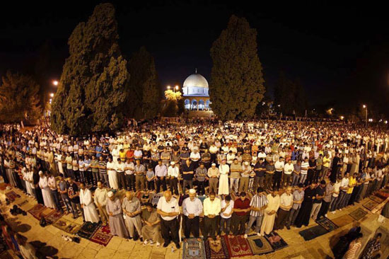 400 ألف مصلى فى المسجد الأقصى ليلة 27 رمضان (2)