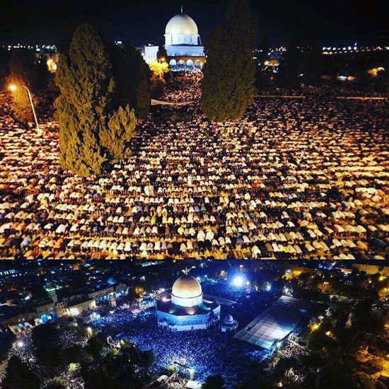 400 ألف مصلى فى المسجد الأقصى ليلة 27 رمضان (4)