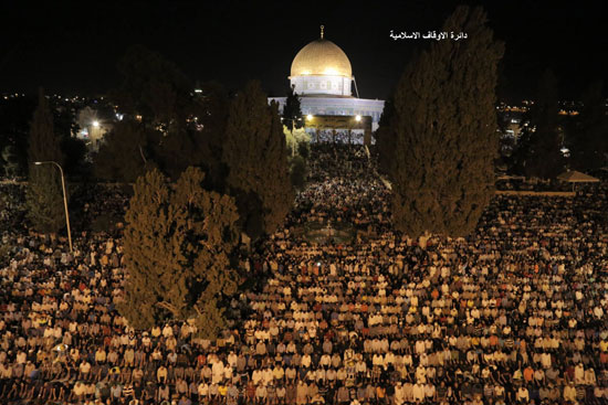 400 ألف مصلى فى المسجد الأقصى ليلة 27 رمضان (8)