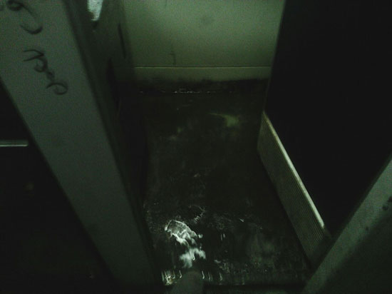 الحمامات داخل القطار