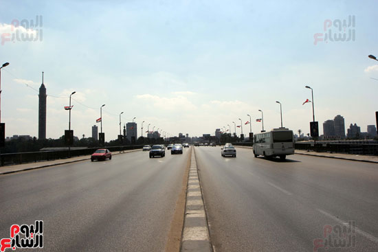 سيولة مرورية فى ميدان التحرير وشوارع وسط البلد  (12)