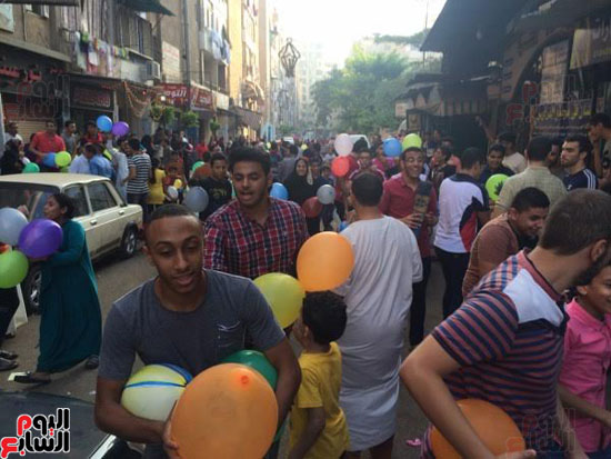 احتفالات المواطنين بالعيد فى المنصورة  (1)