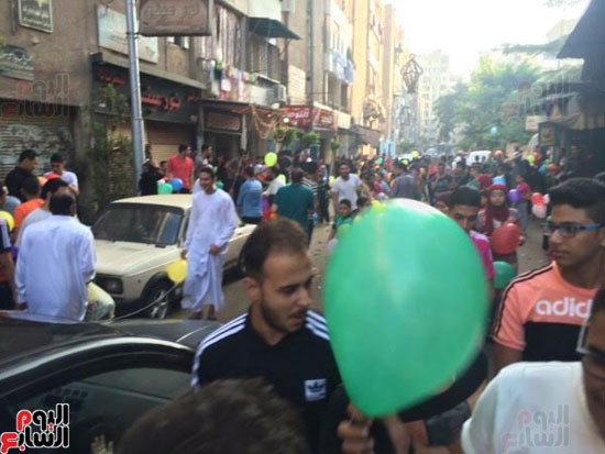 احتفالات المواطنين بالعيد فى المنصورة  (2)