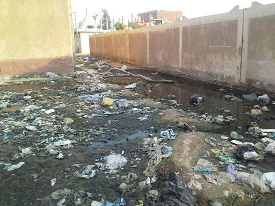القمامة والصرف الصحى يغرقان شوارع عزبة أبو منصور (5)