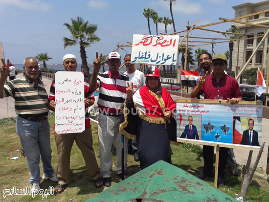 الأهالى يشاركون المحافظة فى الاستعدادات -اليوم السابع -8 -2015