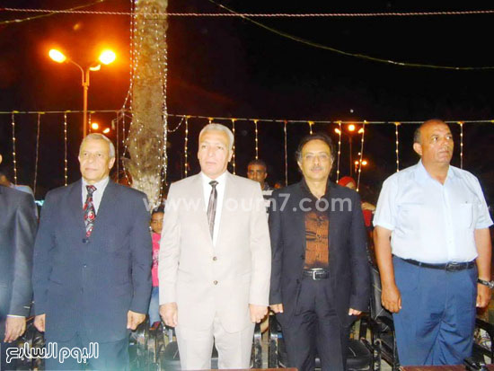 محافظ بورسعيد خلال الاحتفالية -اليوم السابع -8 -2015