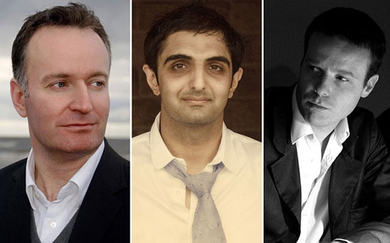 المتنافسين البريطانيين الثلاثة  أندرو أوهاغن، وسونيف ساهوتا وتوم مكارثى -اليوم السابع -8 -2015