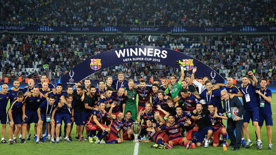 برشلونة بطلا لكأس السوبر الأوروبى  -اليوم السابع -8 -2015