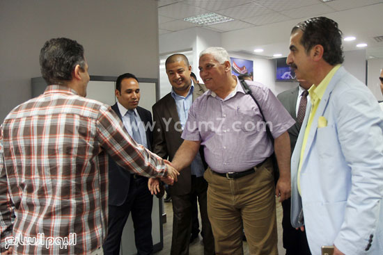 عبد الفتاح عبد المنعم رئيس التحرير التنفيذى يرحب برؤساء الصحف الإقليمية -اليوم السابع -8 -2015