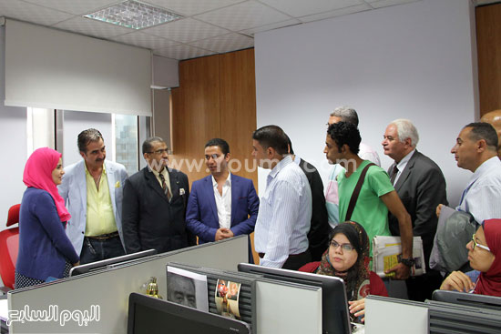 سهام الباشا رئيس قسم التحقيقات ترحب رؤساء التحرير -اليوم السابع -8 -2015