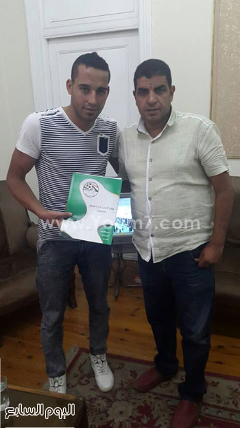 على عيد مع خالد مهدى، مدير الكرة بالإنتاج الحربى -اليوم السابع -8 -2015