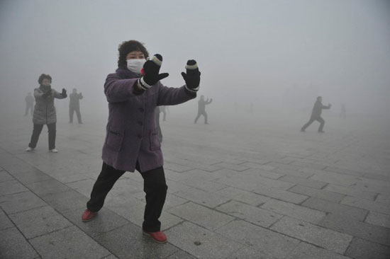 	جانب من مشكلة تلوث الهواء فى الصين   -اليوم السابع -8 -2015