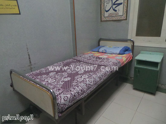  إحدى غرف المرضى النفسيين بمستشفى الخانكة -اليوم السابع -8 -2015