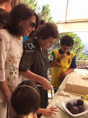 ماجدة الرومى ووالدتها  -اليوم السابع -8 -2015