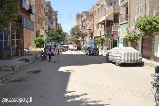 شارع العشرين وبه آثار مياه الصرف الصحى -اليوم السابع -8 -2015