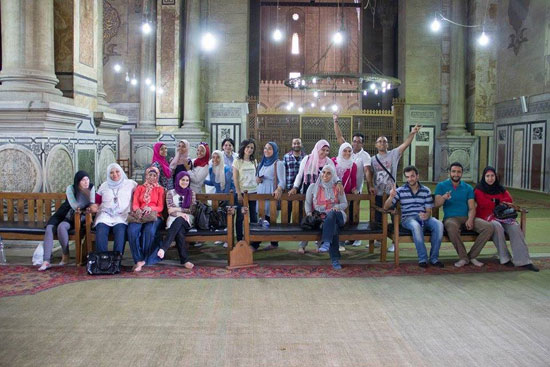  صورة جماعية للمشاركين خلال الجولة -اليوم السابع -8 -2015