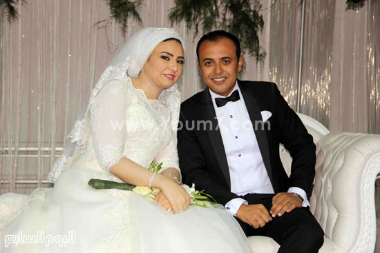 العروسان شادى ونسمة -اليوم السابع -8 -2015